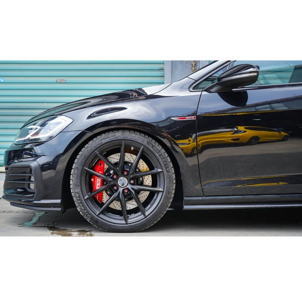 Brake Caliper 4 Piston 355x28mm Disc Rotor for GOLF 7R MK7 MK7.5 GOLF R GOLF8 MK8 2012-2021 18Inch Wheel